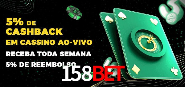 Promoções do cassino ao Vivo 158bet